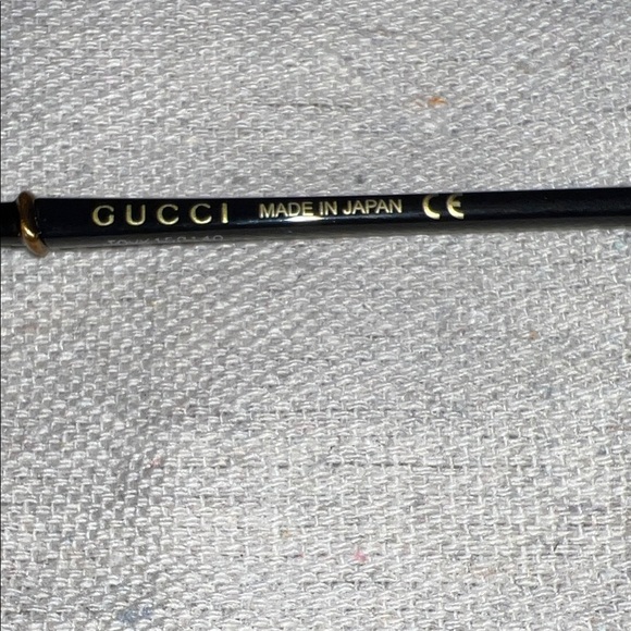 Gucci Black and Gold Eyeglasses with Case main image 8